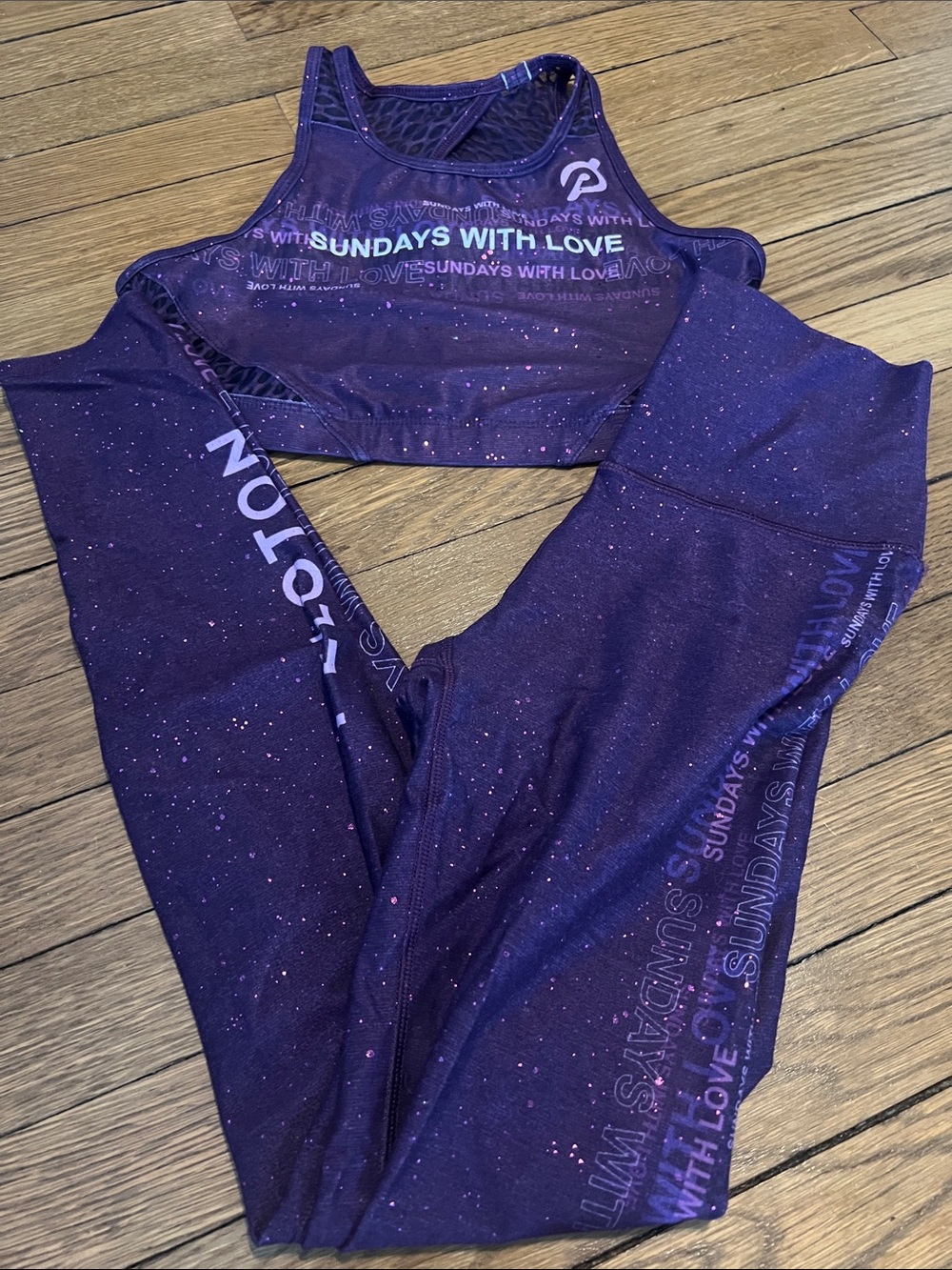 Peloton ally love reversible cheetah Sunday with love outfit